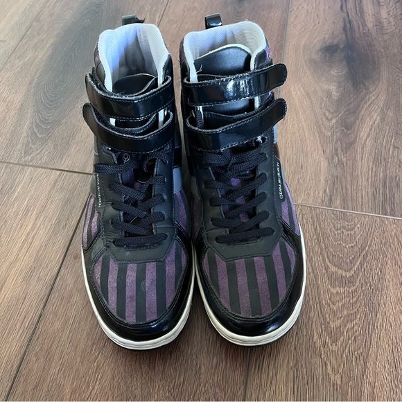 Creative Recreation leather black & purple high top sneakers, size 10L - Picture 7 of 10